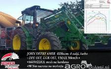 Povečanje moči in navora traktorja ali kombajna