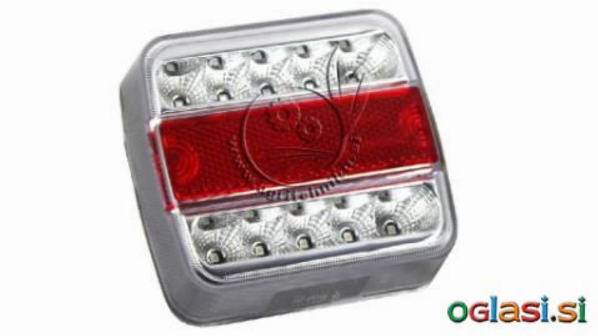 - LED ZADNJA LUČ ZA PRIKOLICO KOMBINIRANA 4 FUNKCIJE 12V BELA