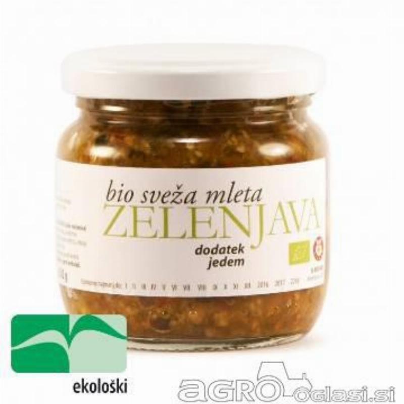 Bio mleta sveža zelenjava