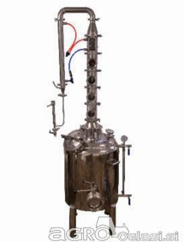 Destilacijski kotel 120l s kolonami in mešalom za žganjekuho