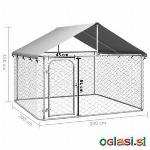 Zunanji pasji boks s streho 200x200x150 cm