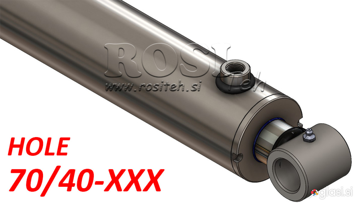 Hidravlični cilinder 70/40 HOLE hod od 100 do 1000mm