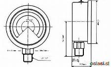 MANOMETER ZA HIDRAVLIKO FI 63mm