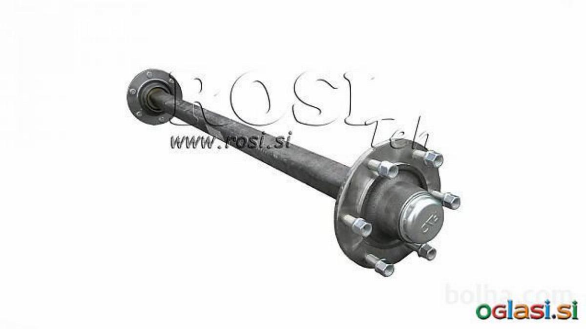 OSOVINA ZA PRIKOLICO 4800 kg BREZ ZAVOR (1500 mm)