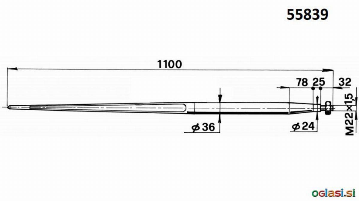 - ŠPICA ZA BALE KONUSNA