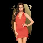 OBLEKICA Penthouse Earth-Shaker Red
