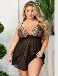 NEGLIŽE Ohyeah R81039 Black
