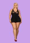 NEGLIŽE Obsessive Luvae Black