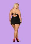 NEGLIŽE Obsessive Luvae Black
