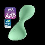 VIBRACIJSKI ANALNI ČEP Satisfyer Trendsetter Green - aplikacija, silikon, vodoop