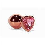 ANALNI ČEP X-MEN Secret Shine Rose Gold Heart (L)