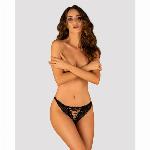 TANGA HLAČKE Obsessive Sedila Black