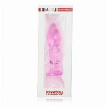 STEKLENI ANALNI ČEP Lovetoy Glass Romance Pink 5,5''