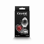 ANALNI ČEP Crystal Desires Red Heart Medium