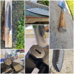 Japonski nož santoku damascus čelik