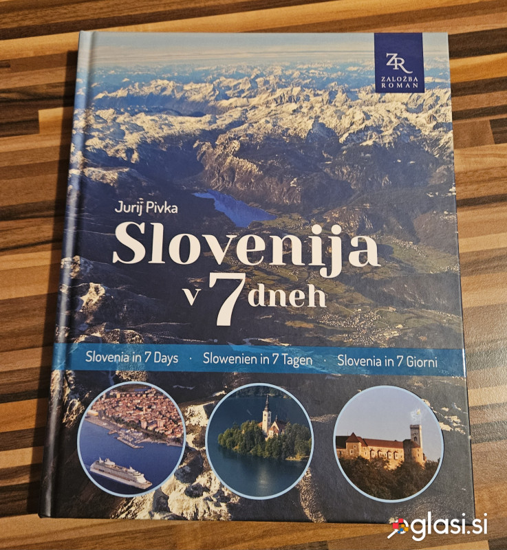 SLOVENIJA v 7 dneh, knjiga, trde platnice, slo/ang/nem/ita jezik