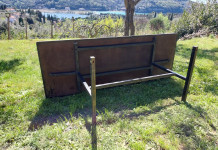 Jedilna miza 180 x 67 cm vodoodporna ploskev 2 cm