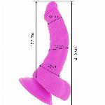 VIBRACIJSKI PENIS Diversia Flexible Purple (21,5 cm)