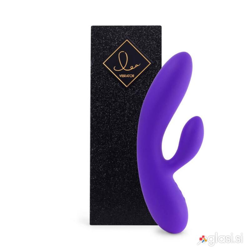VIBRATOR RABBIT Feelztoys Lea Medium Purple Glitter