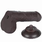 DILDO Lovetoy Sliding Skin Dual Layer Black 7''