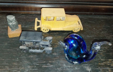 Sova kip bron baker avto lesene figur