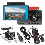 Armaturna avto kamera snemalna Full HD LCD 3" + zadnja IR kamera