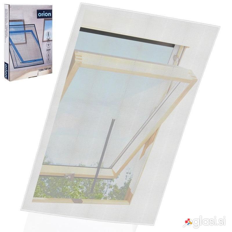Univerzalni komarnik za strešno okno mreža proti komarjem 140x120cm bel