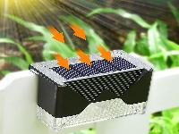 Set 4 solarnih ograjnih LED svetilk hladno bele IP65
