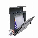 Moderni poštni nabiralnik z režo za časopise antracit X2