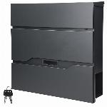 Moderni poštni nabiralnik z režo za časopise antracit X2