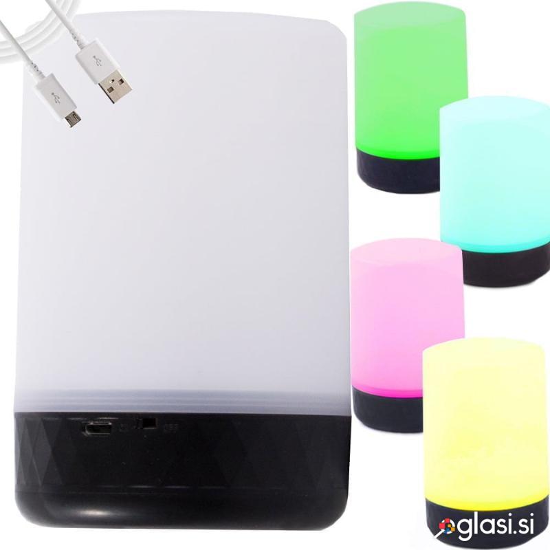 LED RGB namizna dekorativna svetilka USB 12cm