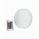 Stropna nadometna LED RGBW svetilka 19W 20cm 3000K + daljinec
