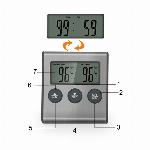 Digitalni LCD inox kuhinjski termometer do 250°C sonda 100cm