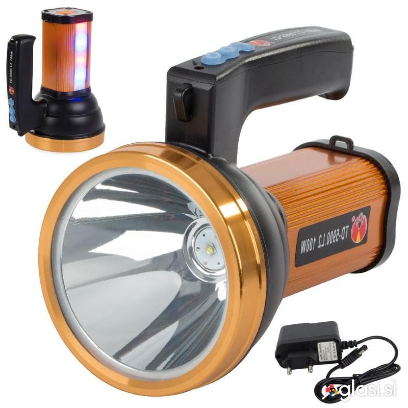 id-1002 3v1 aku. ročna svetilka za kampiranje CREE XML-L2 + powerbank