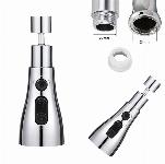 3 funkcijski zgibni prezračevalnik in podaljšek za pipo 14cm krom