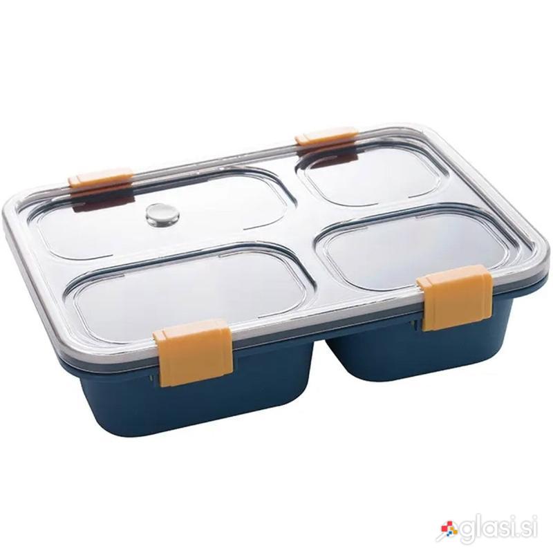 id-3106 Prenosna lunch box posoda za hrano 1200ML modra