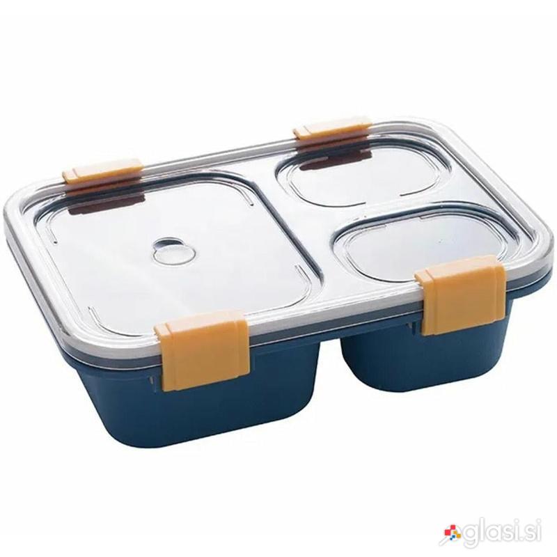 id-3106 Prenosna lunch box posoda za hrano 850ML modra