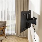 Ultra Slim univerzalni gibljiv in vrteči LCD TV nosilec za ekrane 43-90" do 50kg