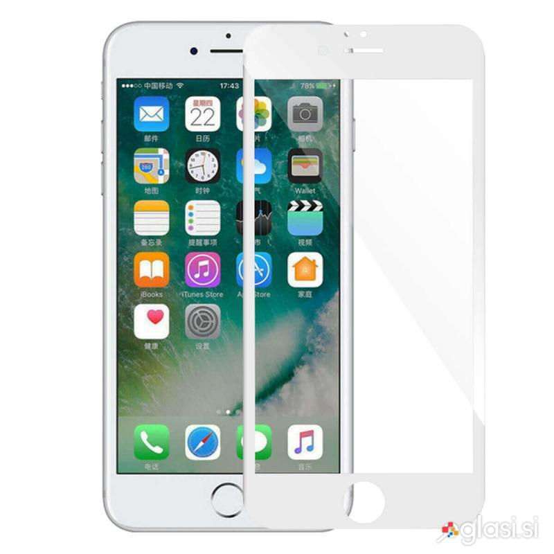 id-2599 9D zaščitno steklo iz kaljenega stekla 9H za Apple IPHONE 7 8 in SE2 bel