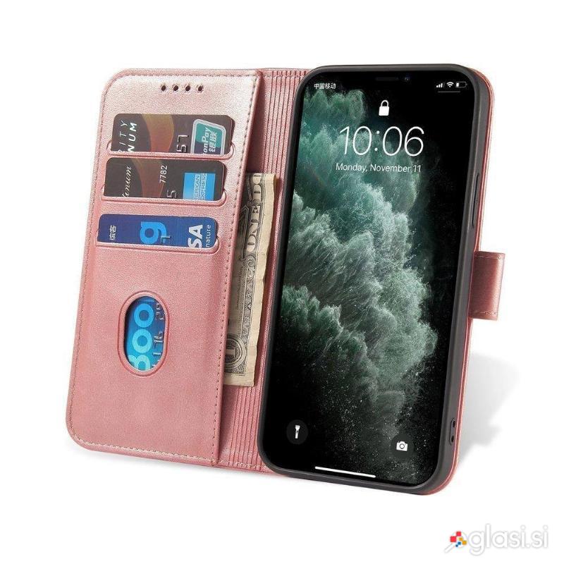 id-2598 Magnetni etui ovitek s stojalom za Samsung Galaxy A73 roza