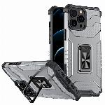 id-2598 Etui ovitek Crystal Ring Armor za iPhone 13 črn