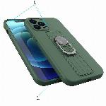 id-2598 Etui silikonski ovitek Ring Case za iPhone 13 Pro roza