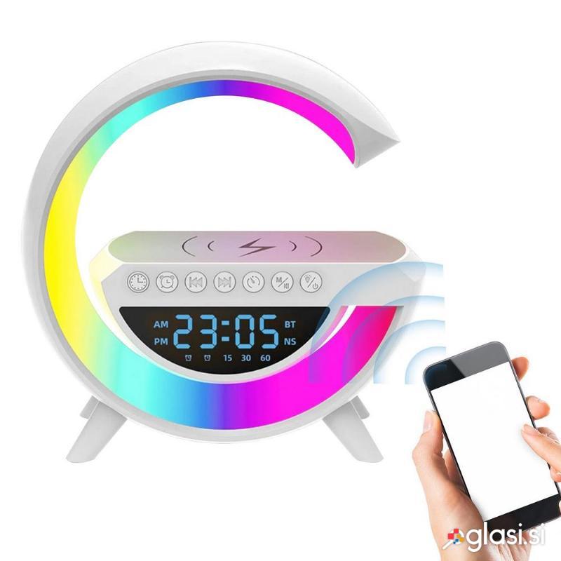 id-2600 3v1 LED RGB bluetooth zvočnik budilka in polnilec