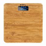 Osebna elektronska osvetljena LCD tehtnica bambus do 180kg
