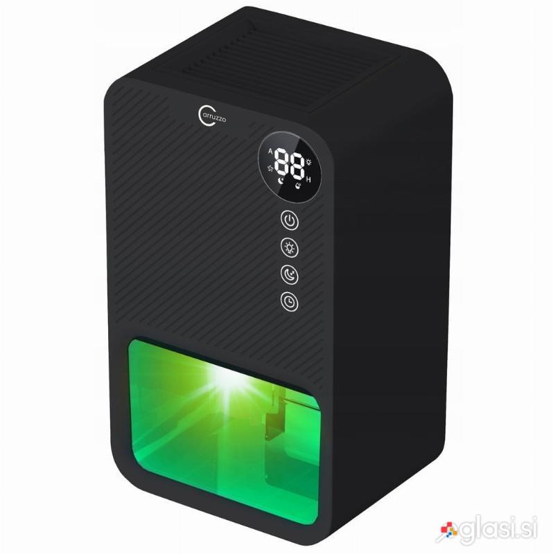 85W razvlaževalec in čistilec zraka LCD absorber vlage 3,8L črn LED RGB