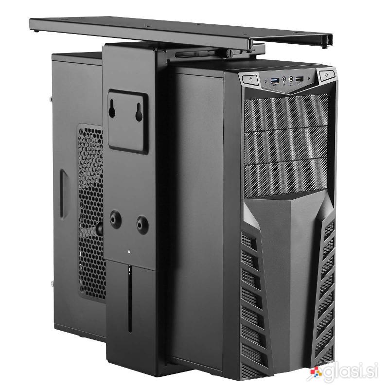 Univerzalno PC podmizno stojalo in nosilec 360° črn do 10kg