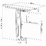 Univerzalno PC podmizno stojalo in nosilec 360° črn do 10kg