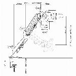 Univerzalni nosilec za LCD monitor s plinsko tlačno vzmetjo 17-27" do 7kg