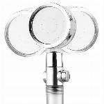 Tuš ročka s turbino funkcijska glava prozorno vijolična