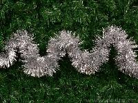 Girlanda za božično drevo srebrna 2m